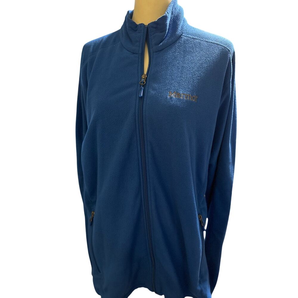 Marmot Classic Fleece Jacket, Royal Blue, Outdoors Gorpcore, Unisex Size Large